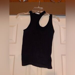 ZARA 2 Keyhole Ribbed Tank Tops